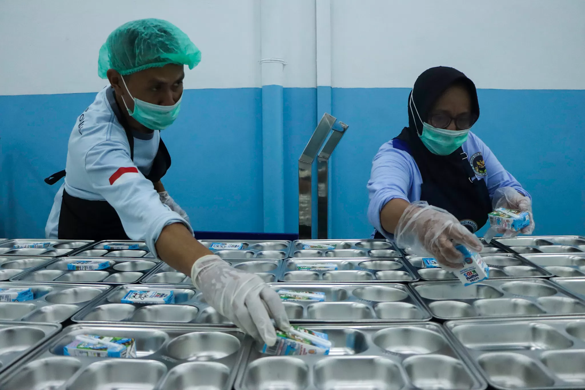 proses sanitasi area mbg