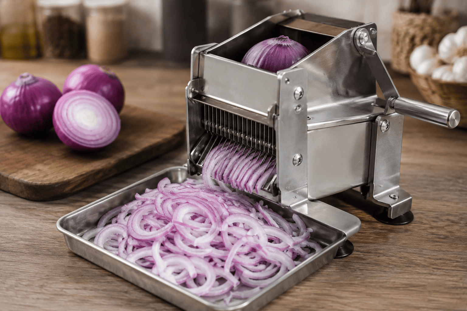 mesin perajang untuk produksi bawang