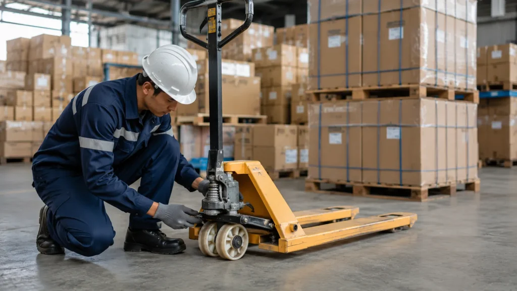 perawatan hidrolik hand pallet
