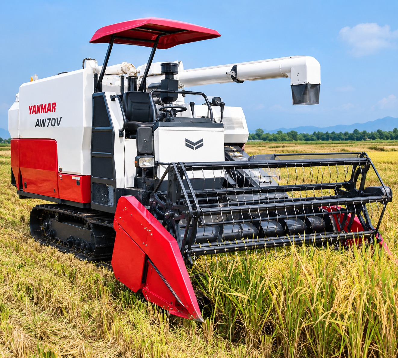 alat potong padi sawah